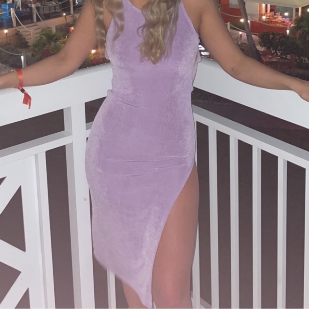 Purple Chain Back Dress Princess Polly